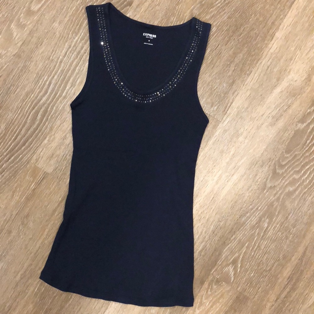 Express Navy Blue Basic Tank